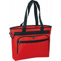 Poly Zippered Tote Bag w/ Briefcase